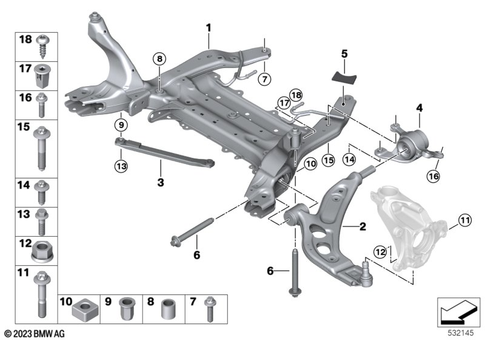 Front Axle Suspension for 2020 Mini JCW ALL4 #2