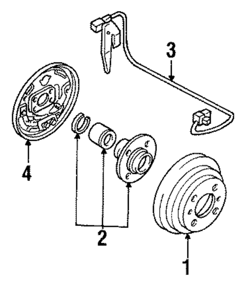 Anti-Lock Brakes for 1994 Nissan Sentra #2