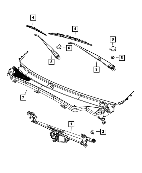 Wiper and Washer System for 2012 Dodge Durango #1