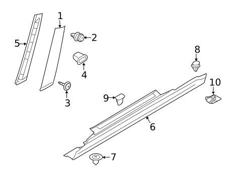 Exterior Trim - Pillars for 2013 Mini Cooper #3
