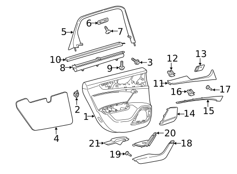 Interior Trim - Rear Door for 2025 Audi A6 allroad #0