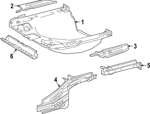 Rear Floor & Rails for 2023 Toyota Corolla Cross #0