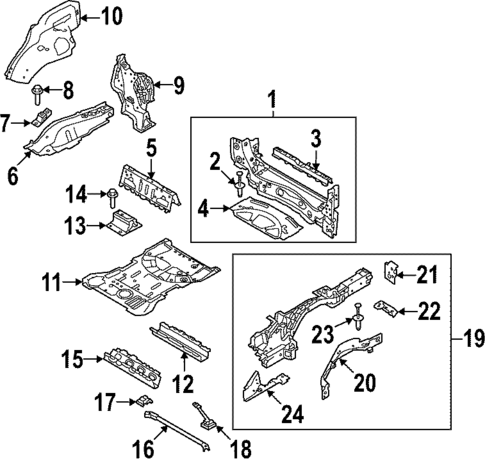 Rear Floor & Rails for 2023 Land Rover Range Rover #0