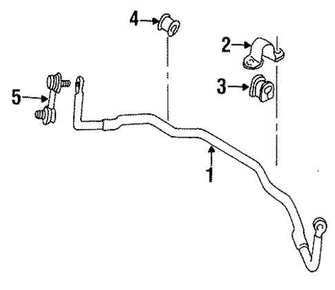 Stabilizer Bar & Components for 1996 Mazda Protege #0