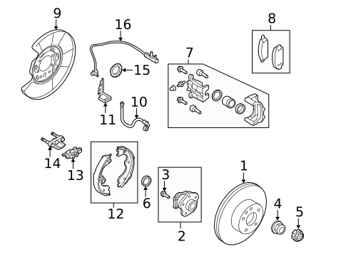 Parking Brake for 2015 INFINITI Q40 #0