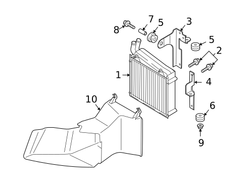 Radiator & Components for 2008 Audi TT Quattro #1