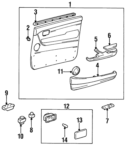 Rear Door for 1996 Toyota Land Cruiser #1