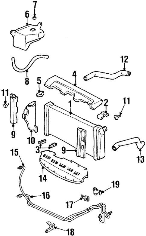 Radiator & Components for 1997 Buick LeSabre #0