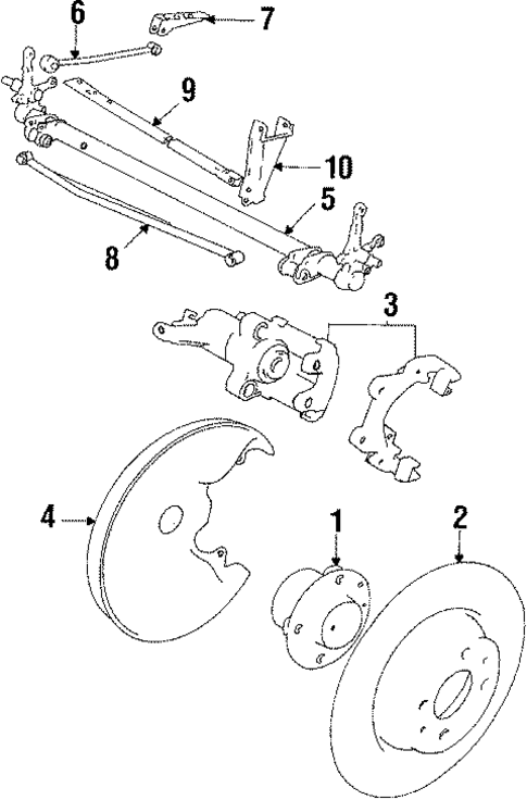 Rear Brakes for 1995 Saab 9000 #0
