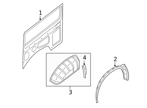 Inner Structure for 2013 Nissan NV2500 #0