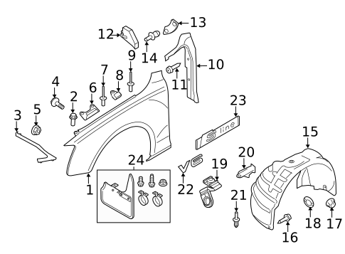 Structural Components & Rails for 2010 Audi A5 Quattro #2