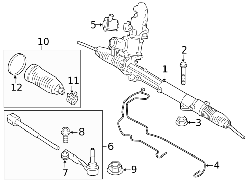 Steering Gear & Linkage for 2017 BMW X5 #0