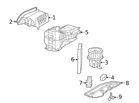 Blower Motor & Fan for 2016 Audi A5 Quattro #1