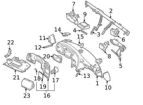 Instrument Panel for 2005 Saab 9-5 #0