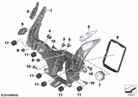 Motorcycle Trim Section, Windshield for 2017 BMW-Motorrad S 1000 RR #2