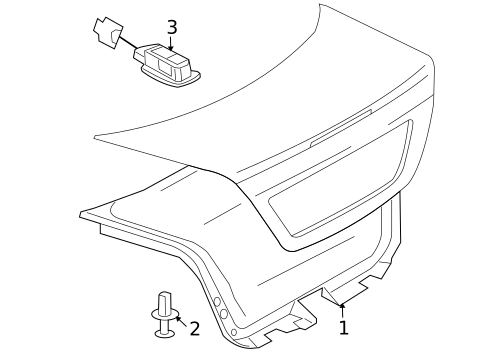 Interior Trim - Trunk for 2006 Mercedes-Benz CLS55 AMG #0