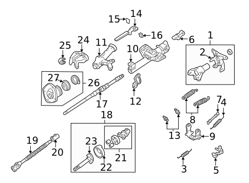 Steering Column Assembly for 1998 Toyota Land Cruiser #1