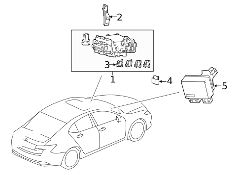 Fuse & Relay for 2017 Acura TLX #1