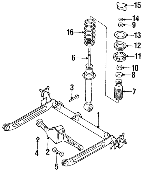 Rear Suspension for 1996 Nissan Maxima #0