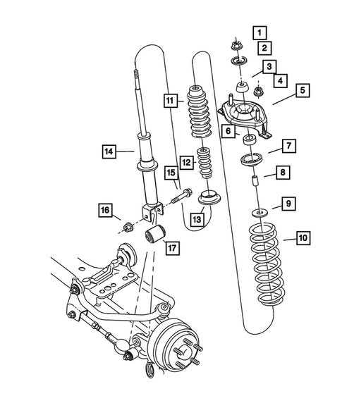 Rear Suspension for 2004 Dodge Stratus #1
