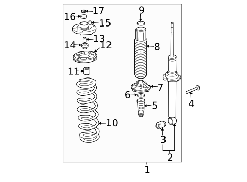 Struts & Components for 2005 Honda Accord #3