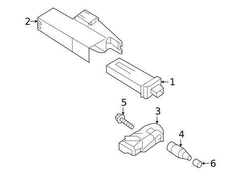 Tire Pressure Monitor Components for 2016 Porsche Panamera #8