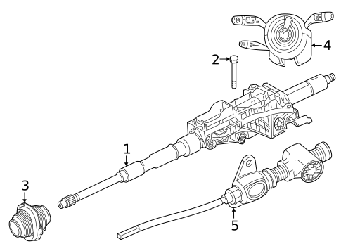 Steering Column Assembly for 2024 Mercedes-Benz E450 #2