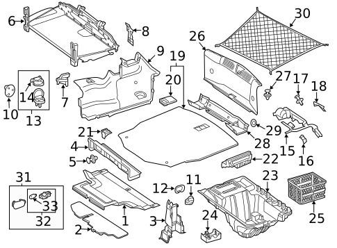 Interior Trim - Rear Body for 2021 Mercedes-Benz C63 AMG #0