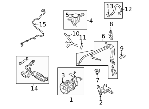 Pump & Hoses for 2005 Subaru Outback #0
