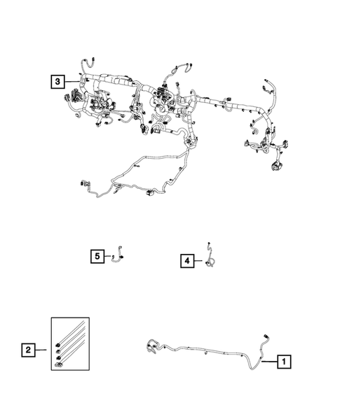 Wiring, Instrument Panel for 2021 Ram 3500 #2