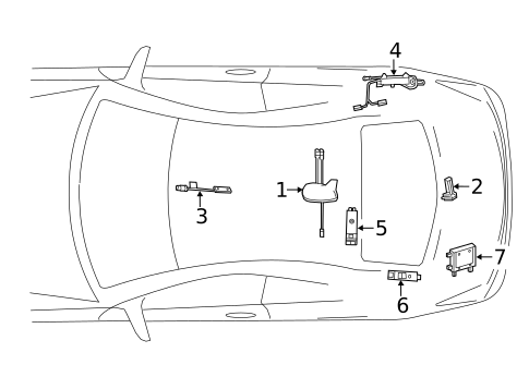 Antenna & Radio for 2014 Mercedes-Benz E350 #0