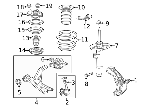 Suspension Components for 2017 Honda Civic #0