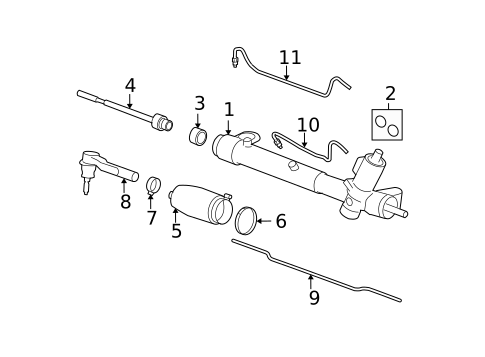 Steering Gear & Linkage for 2012 Chevrolet Malibu #0