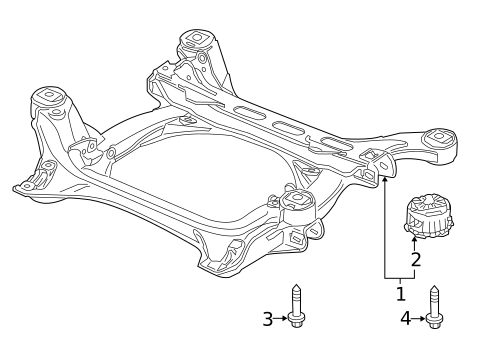 Suspension Mounting for 2010 Volkswagen Touareg #1
