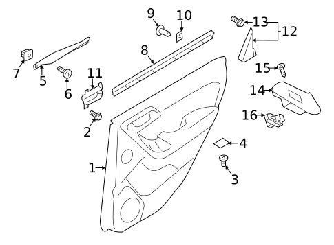 Rear Door for 2018 Subaru Forester #2