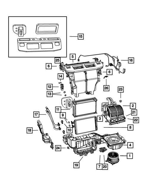 Air Conditioner and Heater Units for 2009 Chrysler Town & Country #0