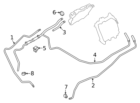 Hoses & Pipes for 2016 BMW M6 Gran Coupe #3
