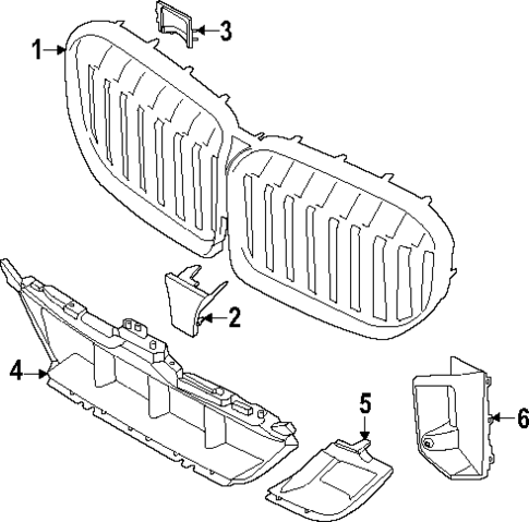 Grille & Components for 2025 BMW 750e xDrive #0