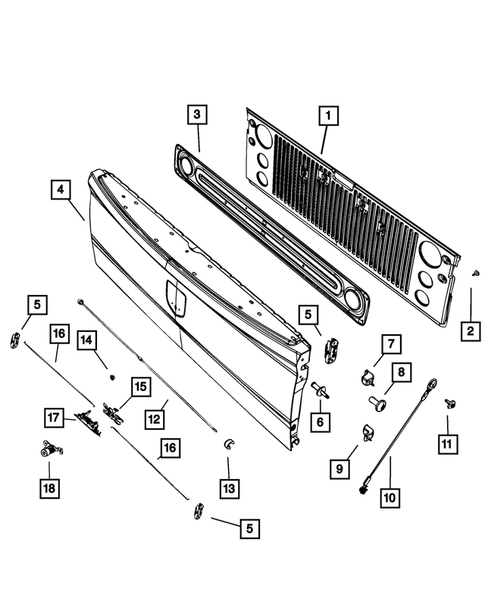 Pickup Box and Fuel Filler Door for 2021 Ram 1500 Classic #3