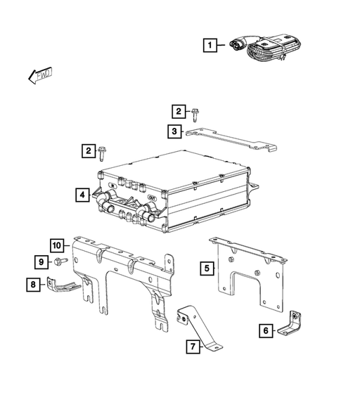 Battery, Battery Tray and Cables for 2016 Fiat 500 #4