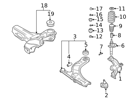 Suspension Components for 2006 Audi TT Quattro #0