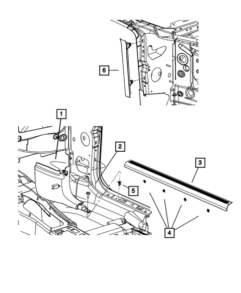 Panels-Moldings-Scuff Plates, Pillar, Cowl, 1/4 Panel Trim and Cargo Covers for 2008 Dodge Challenger #0