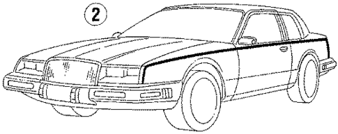 Stripe Tape for 1991 Buick Riviera #1