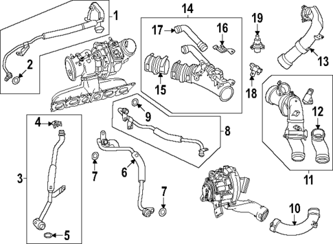 Turbocharger & Components for 2024 Mercedes-Benz E450 #0