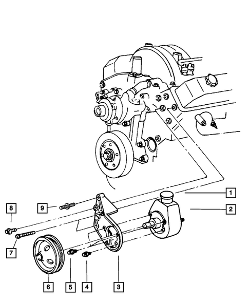 Power Steering Pump for 2002 Dodge Ram 2500 #1