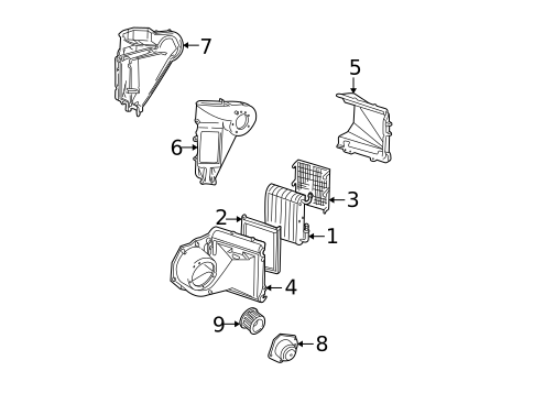 Auxiliary Heater & AC for 2001 GMC Safari #0