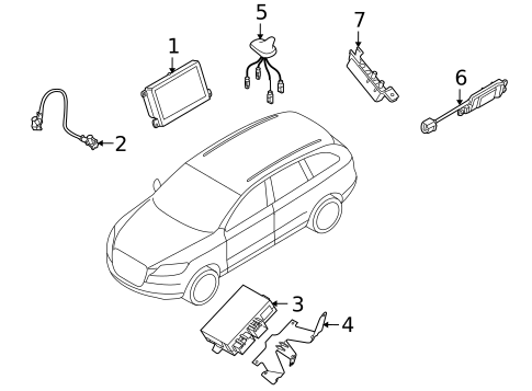 Navigation System for 2013 Audi Q7 #0
