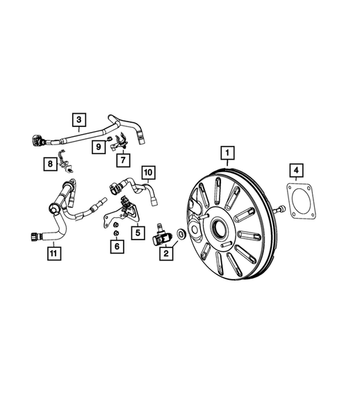 Power Brake Booster for 2015 Dodge Dart #0