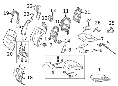 Front Seat Components for 2016 Mercedes-Benz E550 #5