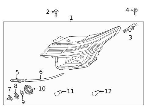 Headlamp Components for 2025 Kia Seltos #0